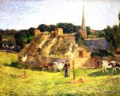 保罗 高更 : Lollichon Field and Pont-Aven Church